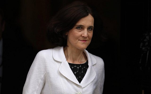 Theresa Villiers, ici à Londres en 2016, a exhorté le gouvernement britannique à reconnaître le sort des réfugiés juifs des pays arabes. (Dan Kitwood/Getty Images) Theresa Villiers, ici à Londres en 2016, a exhorté le gouvernement britannique à reconnaître le sort des réfugiés juifs des pays arabes. (Dan Kitwood/Getty Images)