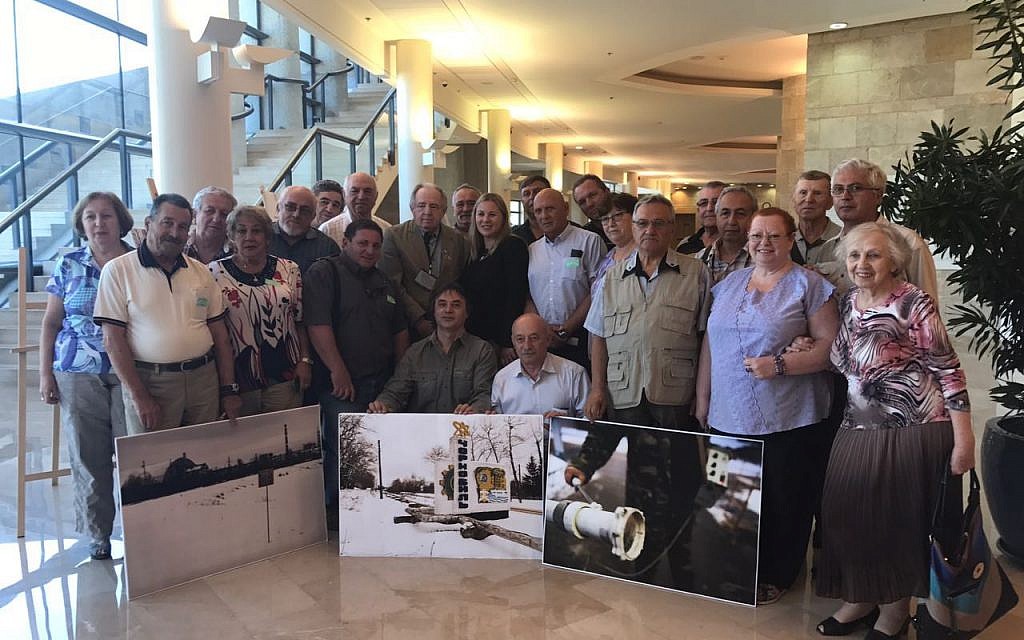 Des liquidateurs de Tchernobyl en visite à la Knesset à Jérusalem. (Ksenia Svetlova)