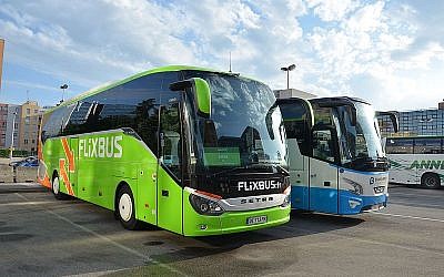 Un autocar de la compagnie FlixBus, en gare de Lyon Part-Dieu. (Crédit photo : Florian Fèvre / Mobilys / Creative Commons 4.0 / Wikipédia)