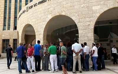 Le tribunal de Beer-Sheva le 13 mai 2015 (Flash 90)