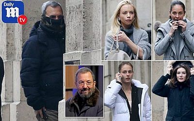 Capture d'écran du site du Daily Mail montrant l'article consacré à Ehud Barak, le 16 juillet 2019. (Capture d'écran)