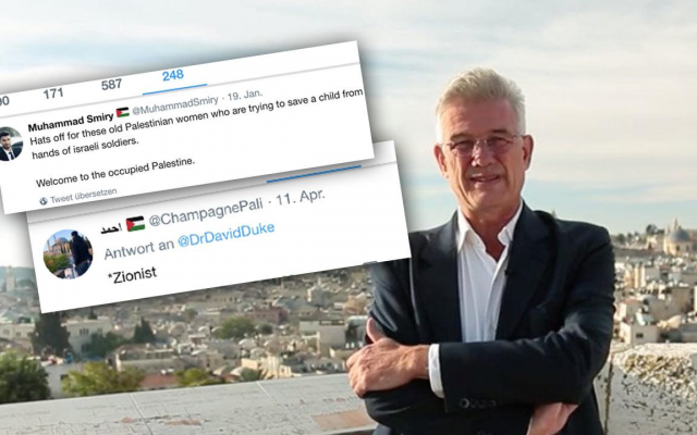 Tweets aimés par Christian Clages. (Photo : Twitter / Représentation allemande de Ramallah) Tweets aimés par Christian Clages. (Photo : Twitter / Représentation allemande de Ramallah)