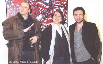Yann Moix en compagnie du polémiste Alain Soral et du sulfureux écrivain Marc-Edouard Nabe, tous les trois accusés d’antisémitisme.