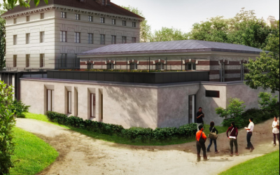 Image architecturale du nouveau musée consacré à la Libération de la ville, au général Leclerc et à Jean Moulin, à Paris. (Crédit : chantiermuseeliberation.paris.fr)