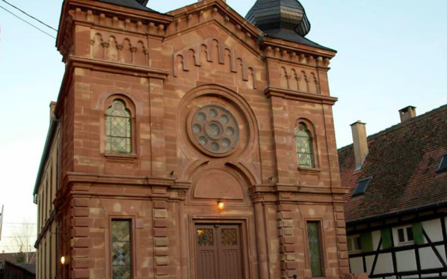 La synagogue de Wolfisheim. (Crédit : Fondation du patrimoine)