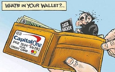Le journal Edmonton s'est excusé après que des organisations juives se sont plaintes que ce dessin d'un édito, publié en juillet 2019, était antisémite. (Malcolm Mayes/ Edmonton Journal/ via JTA) Le journal Edmonton s'est excusé après que des organisations juives se sont plaintes que ce dessin d'un édito, publié en juillet 2019, était antisémite. (Malcolm Mayes/ Edmonton Journal/ via JTA)