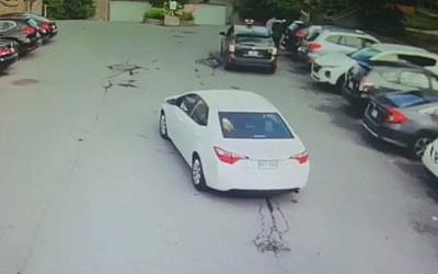 Un homme Juif agressé par un chauffeur de taxi à Montréal, au Canada, le 28 juillet 2019 (Capture d'écran : Facebook)