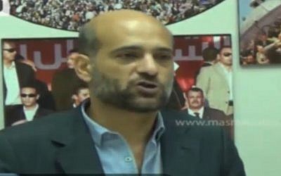 Ramy Shaath, fils de l'homme politique palestinien Nabil Shaath. (Crédit : capture d'écran / YouTube)