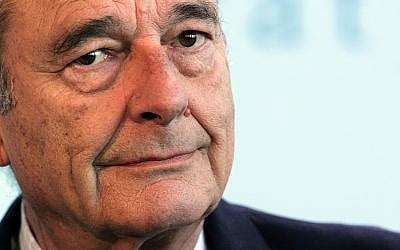Le président français Jacques Chirac le 14 mars 2006. (Crédit : PATRICK KOVARIK / AFP)