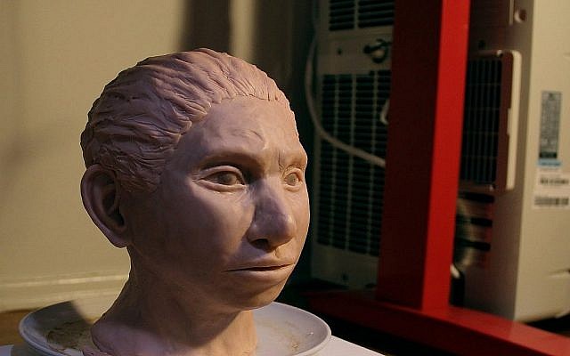 Reconstruction imprimée en 3D d'une femme Denisovan. (Maayan Harel) Reconstruction imprimée en 3D d'une femme Denisovan. (Maayan Harel)