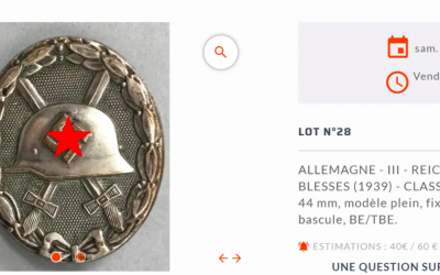 Un objet proposé aux acheteurs lors d'une vente aux enchères à Vannes. (Capture d'écran : svvruellan.com)