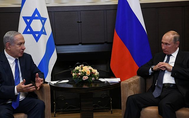 Le Premier ministre Poutine à Sotchi, en Russie, le 12 septembre 2019. (Crédit : Amos Ben Gershom/GPO)