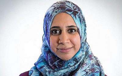 Zahra Billoo faisait partie des 17 nouveaux membres de la direction du mouvement Women's March aux États-Unis. (Crédit : Women's March via JTA)