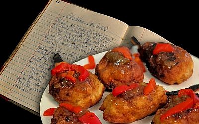 Les chuletas, une interprétation crypto-juive du pain perdu. Il s'agit d'un plat sucré où le pain et le lait sont transformés en "escalopes de porc". (Autorisation : Genie Milgrom)