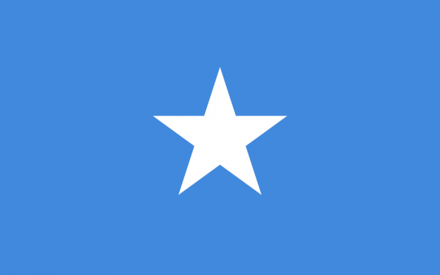 Drapeau de la Somalie (Crédit : domaine public) Drapeau de la Somalie (Crédit : domaine public)