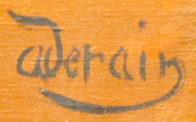 Signature du peintre André Derain. (Crédit : Wmpearl / CC0)