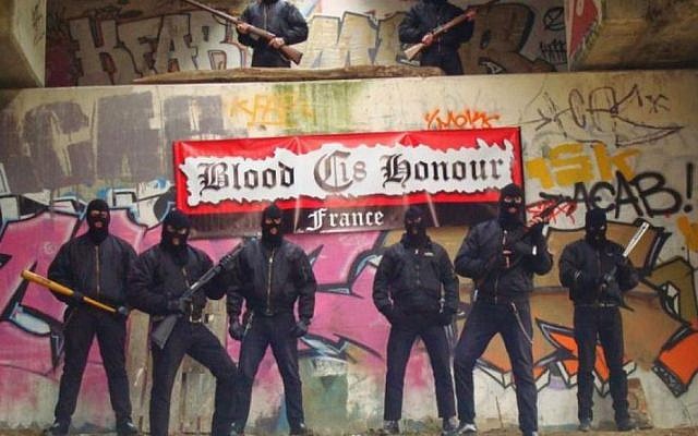 Le groupuscule néonazi « Combat 18 » en 2014 dans le Doubs. (Crédit : Twitter) Le groupuscule néonazi « Combat 18 » en 2014 dans le Doubs. (Crédit : Twitter)