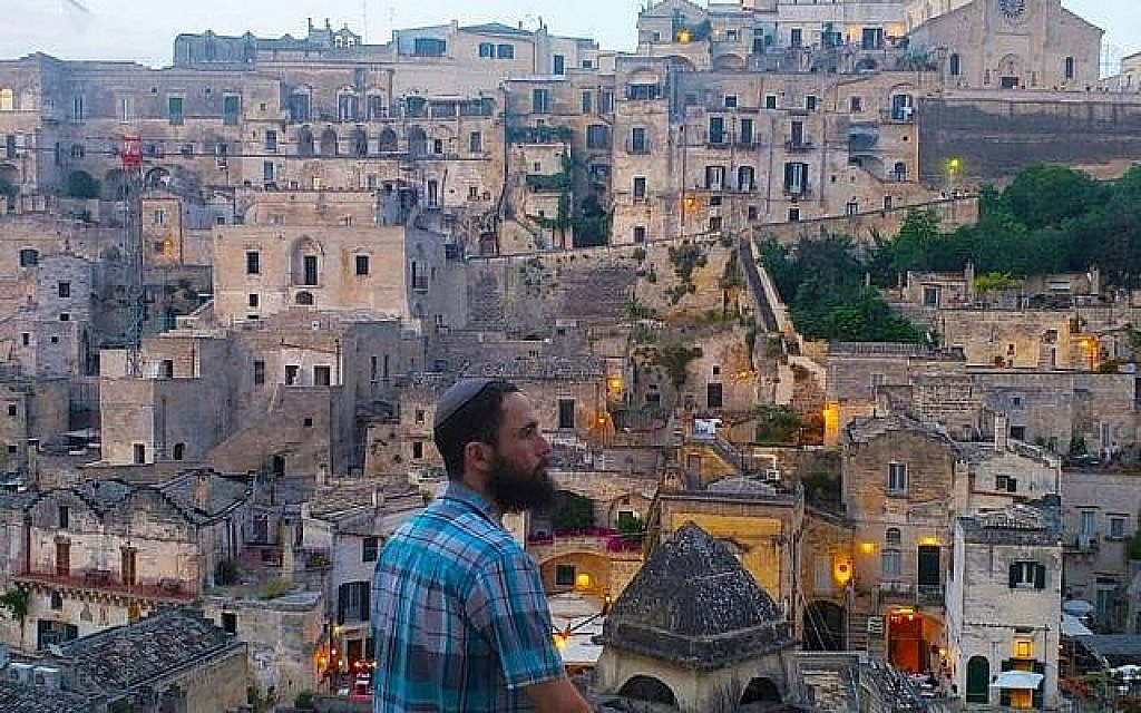Le rabbin Daniel Bortz à Matera, en Italie. (Autorisation)