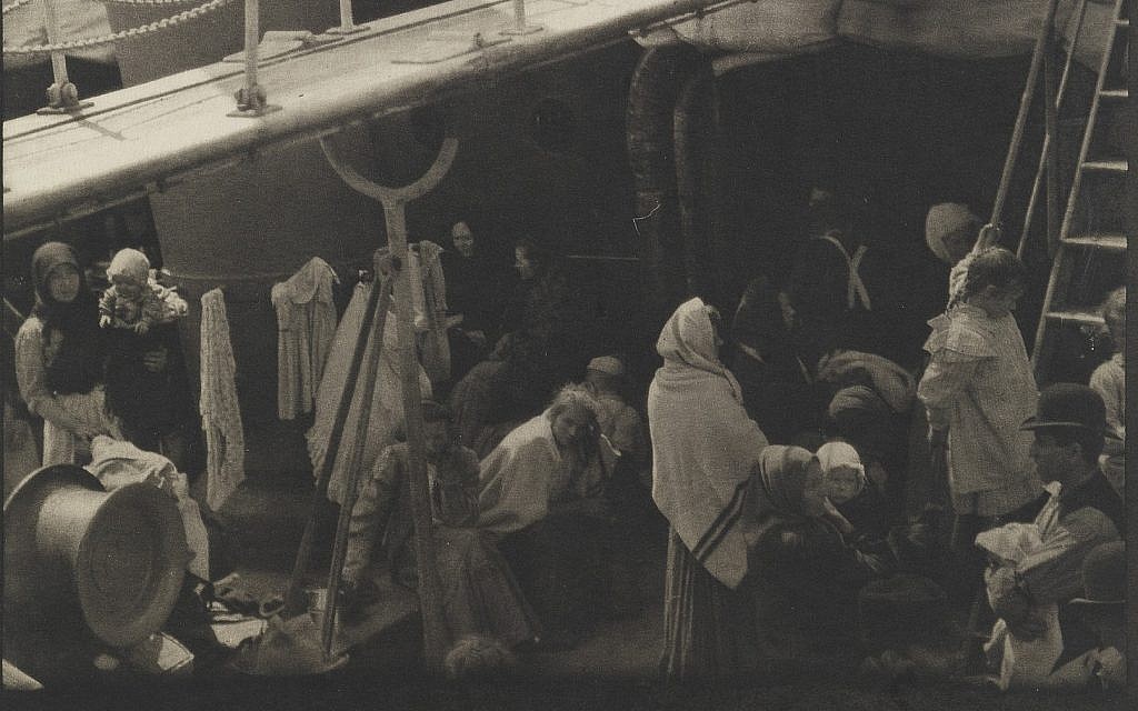 Détail de la photographie "L'entrepont", 1907, Alfred Stieglitz, États-Unis, 1864–1946. (Autorisation : Musée d'Israël)