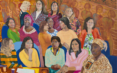 "MOIA's (Mayor's Office of Immigrant Affairs) NYC Women's Cabinet", 2016. (Autorisation de l'artiste et Anton Kern Gallery, New York/© Aliza Nisenbaum)