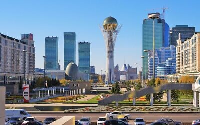 Noursoultan, la capitale économique et politique du Kazakhstan. (Crédit : Ken and Nyetta / Wikimédia / CC BY 2.0)