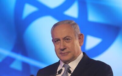 Le Premier ministre Benjamin Netanyahu à Jérusalem, le 5 novembre 2019 (Crédit : Marc Israel Sellem/Pool/Flash90) Le Premier ministre Benjamin Netanyahu à Jérusalem, le 5 novembre 2019 (Crédit : Marc Israel Sellem/Pool/Flash90)