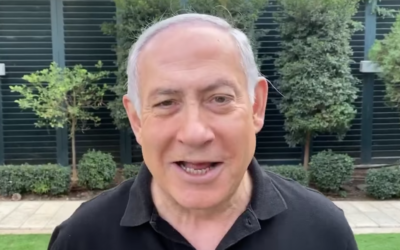 Le Premier ministre Benjamin Netanyahu parle à ses partisans dans une vidéo, le 22 novembre 2019 (Capture d'écran/Facebook)