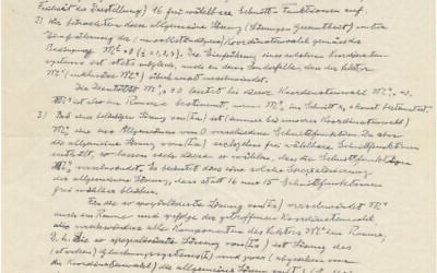 Une lettre écrite et signée de la main du physicien allemand juif Albert Einstein, datant de juin 1950, aborde  son travail sur une théorie unifiée, va être proposée à la vente par la maison de vente au Enchères, 2019.  (Crédit : Maison d'enchères Kedem)