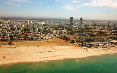 La ligne côtière d'Ashdod (Crédit : Municipalité d'Ashdod)