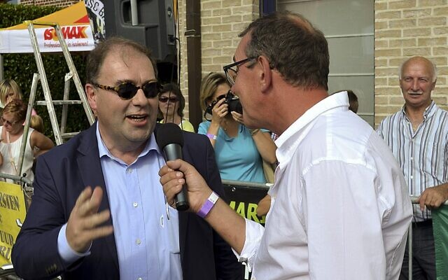 Christoph D'Haese, maire de la ville flamande d'Alost, en 2014. (Crédit : CC-BY-SA 4.0) Christoph D'Haese, maire de la ville flamande d'Alost, en 2014. (Crédit : CC-BY-SA 4.0)