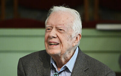 L'ancien président américain Jimmy Carter le 3 novembre 2019. (Crédit : AP/John Amis)