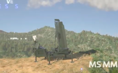 Capture d'écran d'une vidéo promotionnelle d'ELTA un sous-traitant des Israeli Aerospace Industries