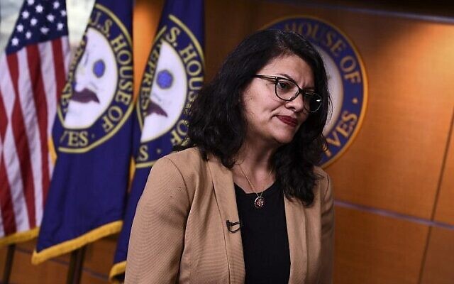 La représentante américaine Rashida Tlaib (Démocrate-Michigan) lors d'une interview au Capitole des Etats-Unis à Washington, DC, le 15 juillet 2019. (Brendan Smialowski / AFP) La représentante américaine Rashida Tlaib (Démocrate-Michigan) lors d'une interview au Capitole des Etats-Unis à Washington, DC, le 15 juillet 2019. (Brendan Smialowski / AFP)