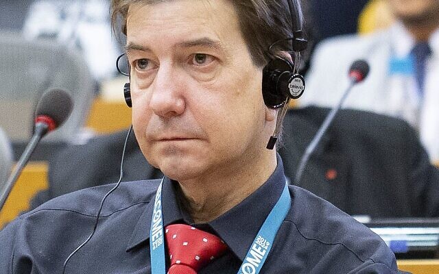 Martin Buschmann, homme politique allemand et député européen en 2019. (Crédit : Wikimedia Commons) Martin Buschmann, homme politique allemand et député européen en 2019. (Crédit : Wikimedia Commons)