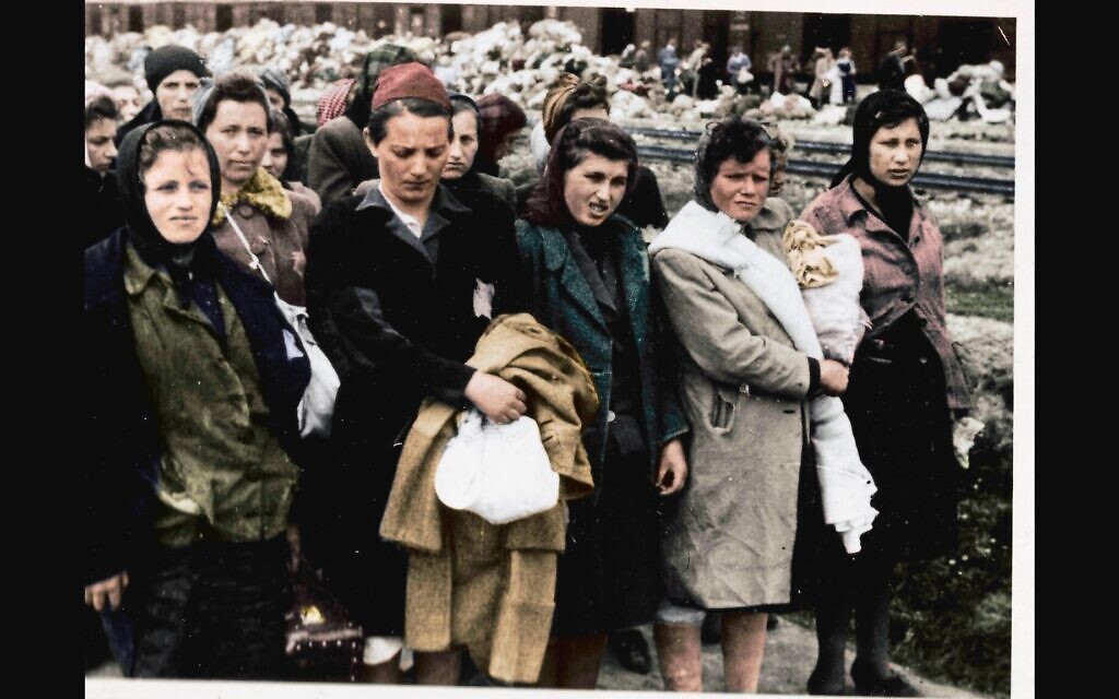 Image extraite de "Auschwitz Untold in Color". (Serge Klarsfeld/ Lily Jacob-Zelmanovic Meier)