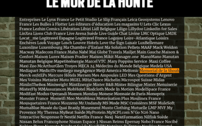 Le « Mur de la Honte » du magazine Valeurs actuelles.