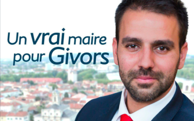 L’affiche de campagne d’Antoine Melliès, candidat RN aux élections municipales à Givros. (Crédit : Antoine Melliès / Twitter)