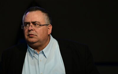 Le député David Bitan du Likud, lors d'un rassemblement du parti à Tel Aviv, le 17 novembre 2019. (Tomer Neuberg/FLASH90)
