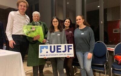 Les responsables du bureau lillois de l’Union étudiante des Juifs de France. (Crédit : UEJF Lille / Facebook)