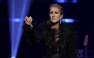 Céline Dion au Theatre at Ace Hotel le mercredi 3 avril 2019 à Los Angeles. (Crédit : Richard Shotwell / Invision / AP)