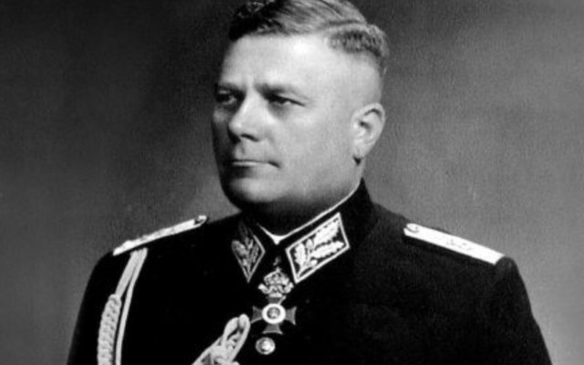 Le général Hristo Lukov, antisémite et allié nazi. (Crédit : JSowerby / CC BY-SA 4.0)