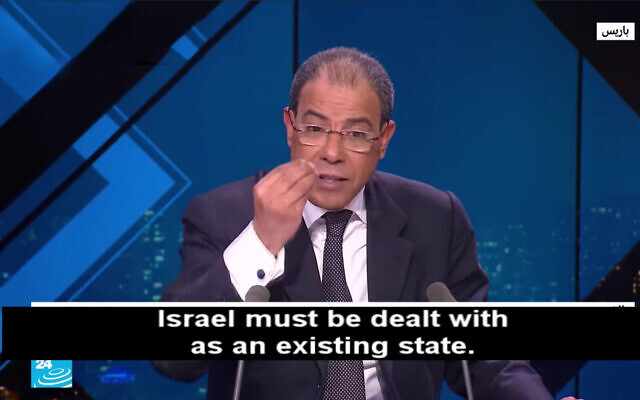 Le professeur franco-marocain Youssef Chiheb lors d'un entretien avec la chaîne arabophone du réseau France 24, le 12 février 2020 (Capture d'écran : YouTube) Le professeur franco-marocain Youssef Chiheb lors d'un entretien avec la chaîne arabophone du réseau France 24, le 12 février 2020 (Capture d'écran : YouTube)
