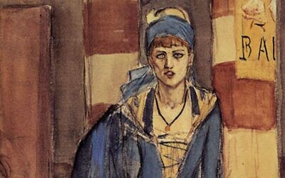 "La buveuse d'absinthe" de Félicien Rops (1876). (Crédit : Bibliothèque royale de Belgique)