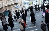 Le quartier ultra-orthodoxe de Mea Shearim à Jérusalem (Crédit : Kobi Gideon / Flash90)