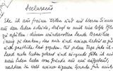 La note laissée par Stefan Zweig avant son suicide (Crédit : The National Library of Israel)