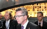 Le ministre de l'Intérieur allemand Thomas de Maizière (Crédit : Kobi Gideon/Flash90)