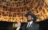 South Sudan president Salva Kiir Mayardit visits Yad Vashem (photo credit: Isaac Harari/Flash90)