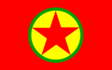 Le drapeau du PKK.