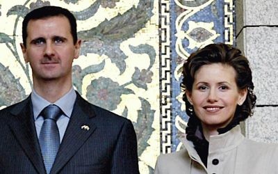 Bashar et Asma Assad (Crédit : CC BY-SA Ricardo Stuckert/ABr, Wikipedia)