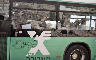 Un bus de la compagnie Egged (Crédit : Abir Sultan/FLASH90)
